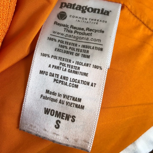 Patagonia White Puffer Jacket Sz S - Picture 16 of 16